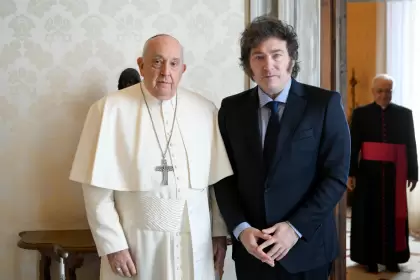 Milei con el Papa.