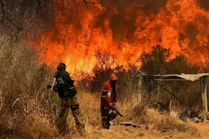 Incendios: Javier Milei viaja de urgencia a Crdoba en medio de cuatro focos activos y "riesgo extremo"